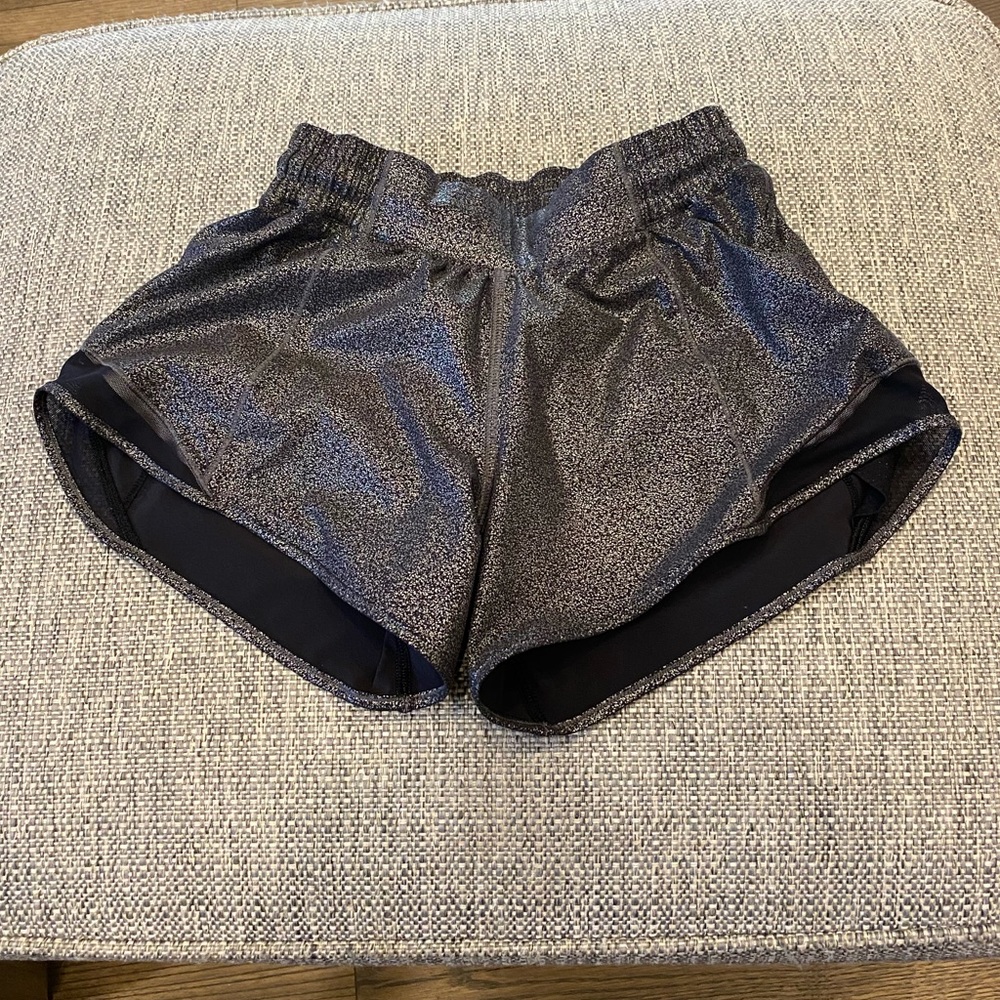 Lululemon Metallic Hotty Hot Shorts